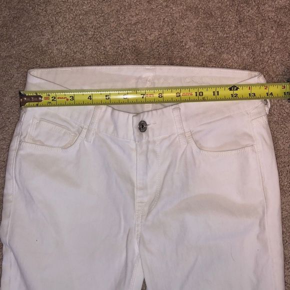 7 for All Mankind *ALI IN SOLEIL White Skinny Bootcut Jeans Sz 26 / US 4 MP $228 - Picture 10 of 12